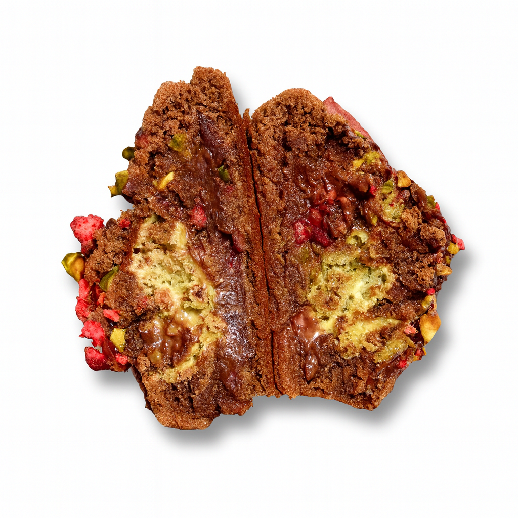 Dubai Chocolate Strawberry Cookie